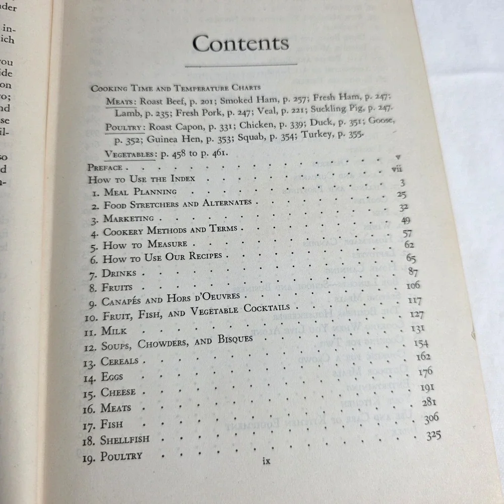 Vintage 1944 The Good Housekeeping Cook Book Hardcover Plaid Rinehart
